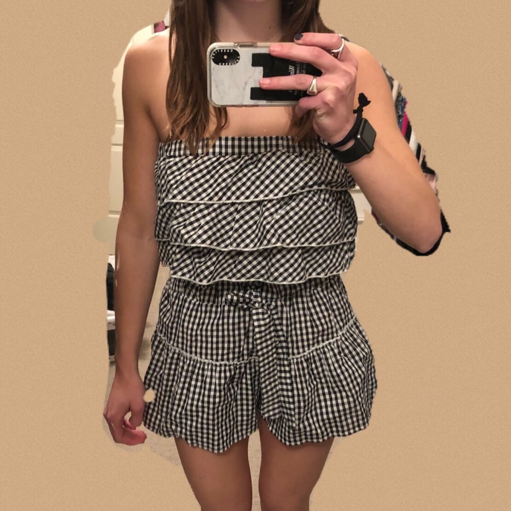 Plaid Two piece Set with Ruffles - Picture 4 of 8